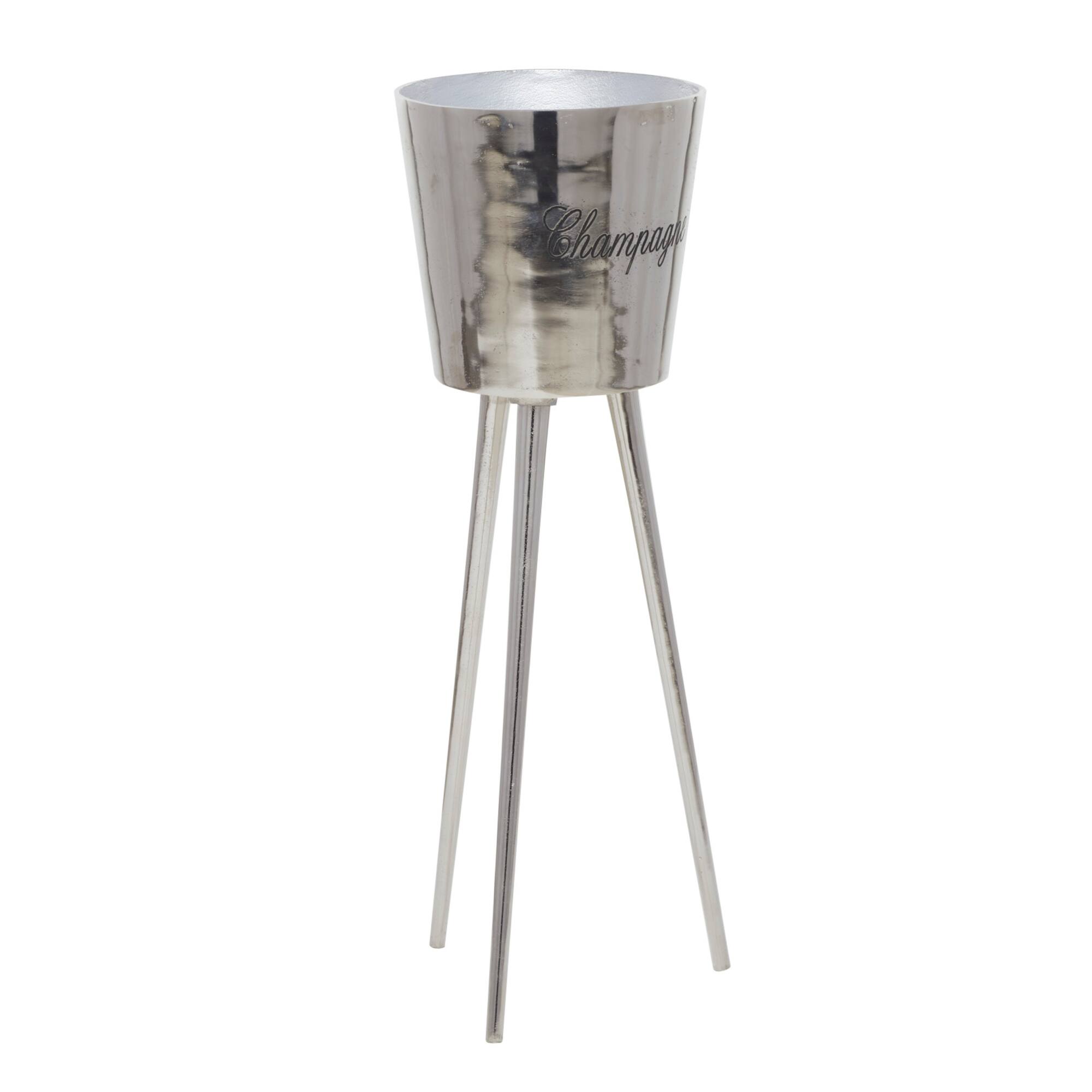 Grey Modern Wine Holder, 9" x 9" x 28"